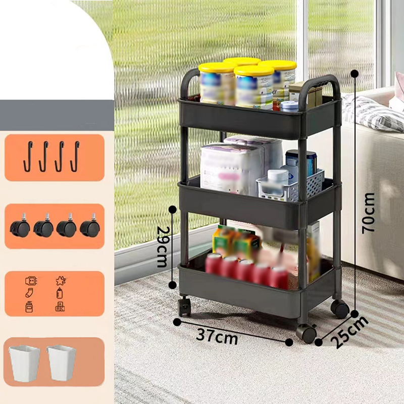 Mobile Kitchen Storage Organizer Rack