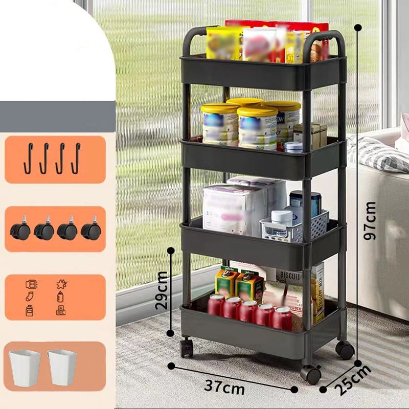 Mobile Kitchen Storage Organizer Rack