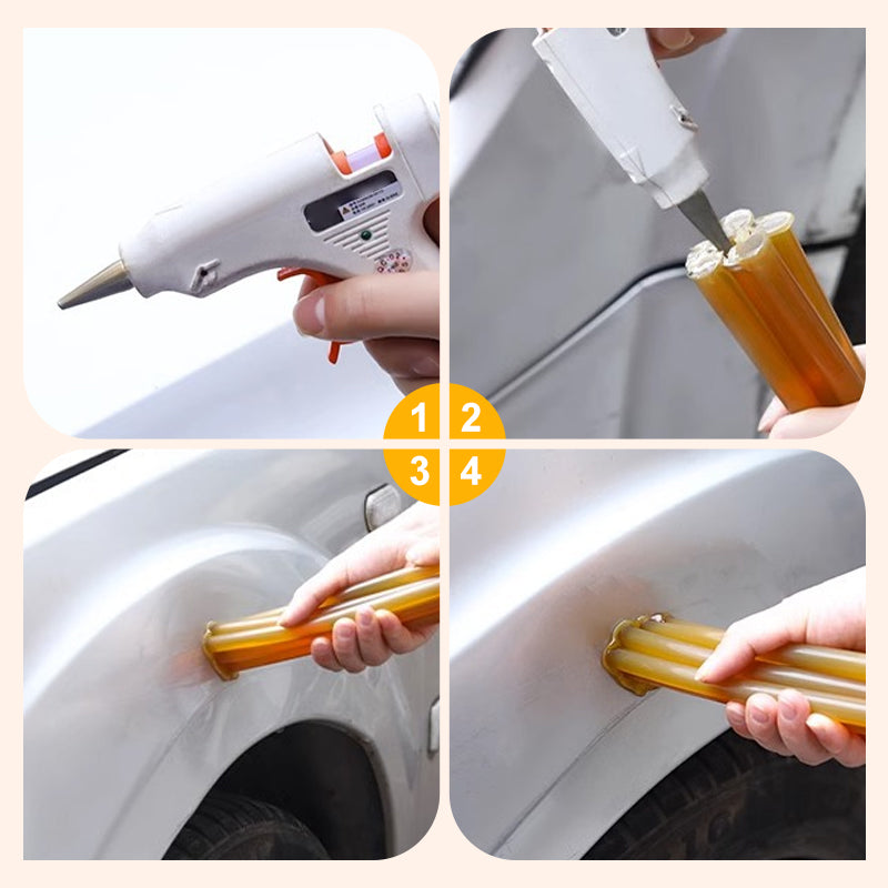 🛠️Autodellen mühelos reparieren! 🚗Lackschadenfreier Klebestift zur Dellenreparatur für Autos