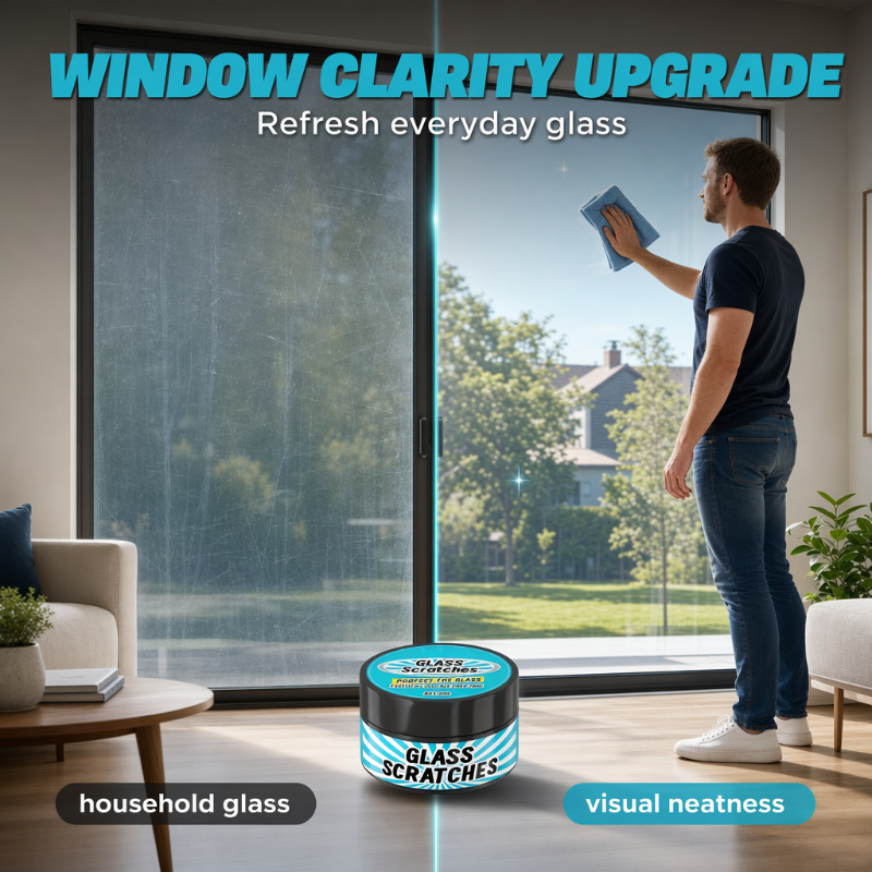 🔥Heißer Sonderverkauf: 57 % Rabatt🔥 Mehrzweck-Reparaturpaste für Kratzer auf Glas – 50 g, für Fenster, Spiegel und Autoglas