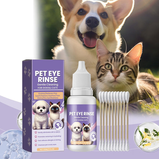 🔥Heißer Sale: 50 % Rabatt🔥 Sanfte Augenspülung für Hunde und Katzen – alkoholfrei, entfernt Fremdkörper, 150 ml 🐶