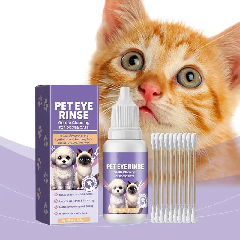 🔥Heißer Sale: 50 % Rabatt🔥 Sanfte Augenspülung für Hunde und Katzen – alkoholfrei, entfernt Fremdkörper, 150 ml 🐶