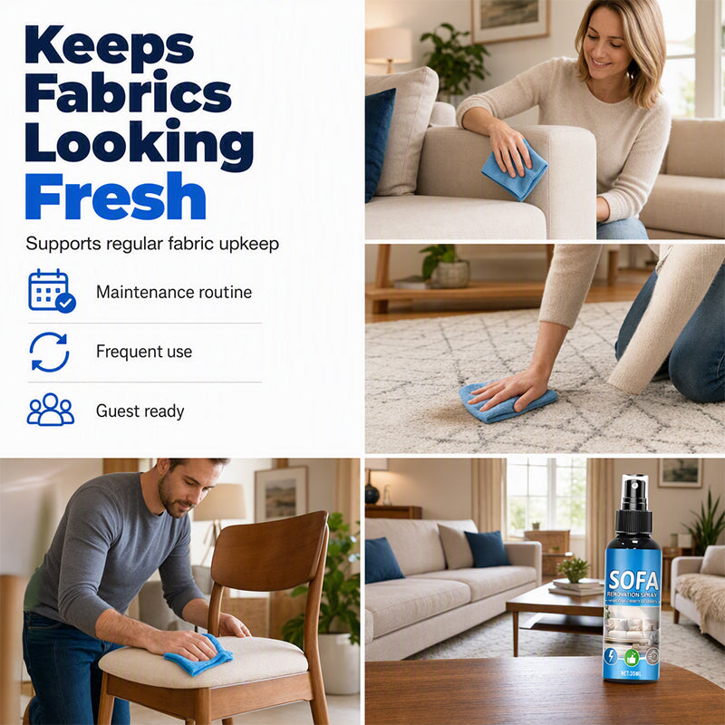 🥳2026 HEISSER VERKAUF🥳💞ÜBER 50.000 VERKAUFT!🛋️✨ 57 % RABATT! Textilreiniger-Spray ohne Nachspülen – einfach aufsprühen und abwischen – kein Wasser, kein Nachspülen. Perfekt für Sofas, Teppiche und Polster – in wenigen Minuten wieder frisch! 🧼💨