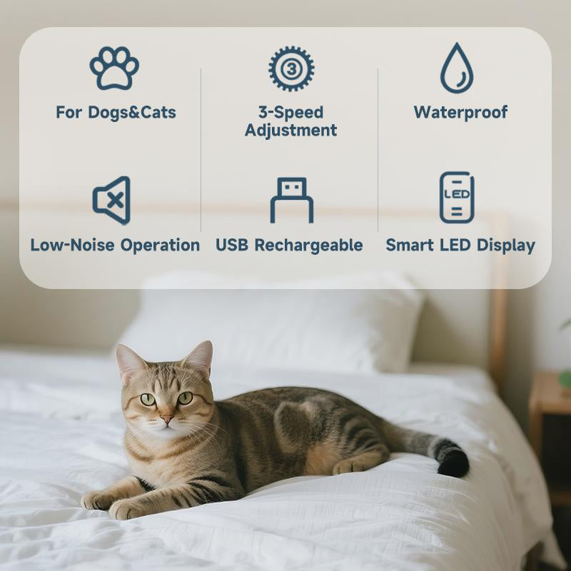 📢 Nur kurze Zeit zum halben Preis ⏰ Stressfreie Fellpflege – ultra‑leise Schermaschine, auch für sensible Haustiere bestens geeignet! 🐾✨