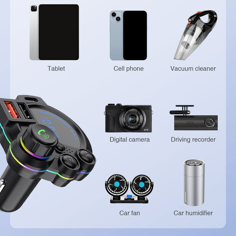 📢📢50 % RABATT !! ⏰FM-Transmitter für das Auto mit zwei Schnellladeanschlüssen
