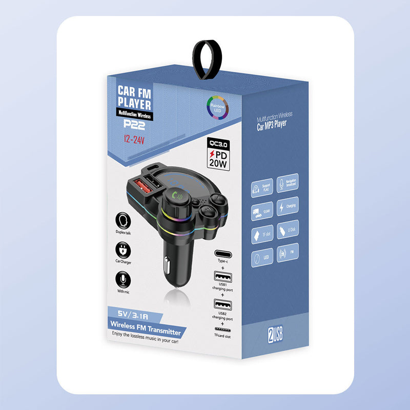 📢📢50 % RABATT !! ⏰FM-Transmitter für das Auto mit zwei Schnellladeanschlüssen