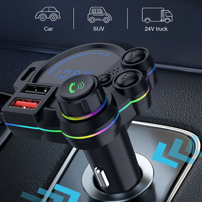 📢📢50 % RABATT !! ⏰FM-Transmitter für das Auto mit zwei Schnellladeanschlüssen