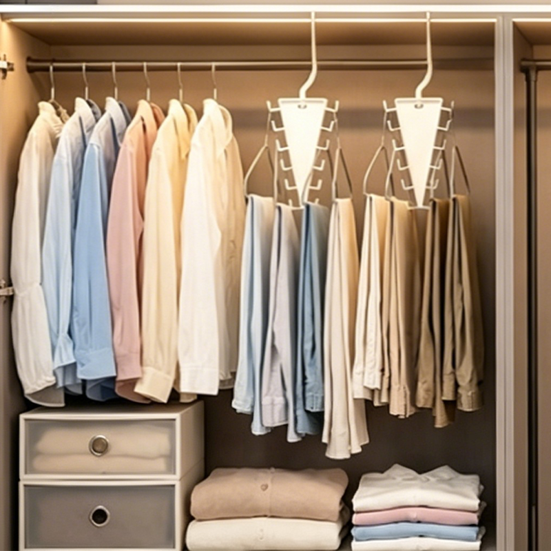 Multifunktionaler dreieckiger Schrank-Organizer