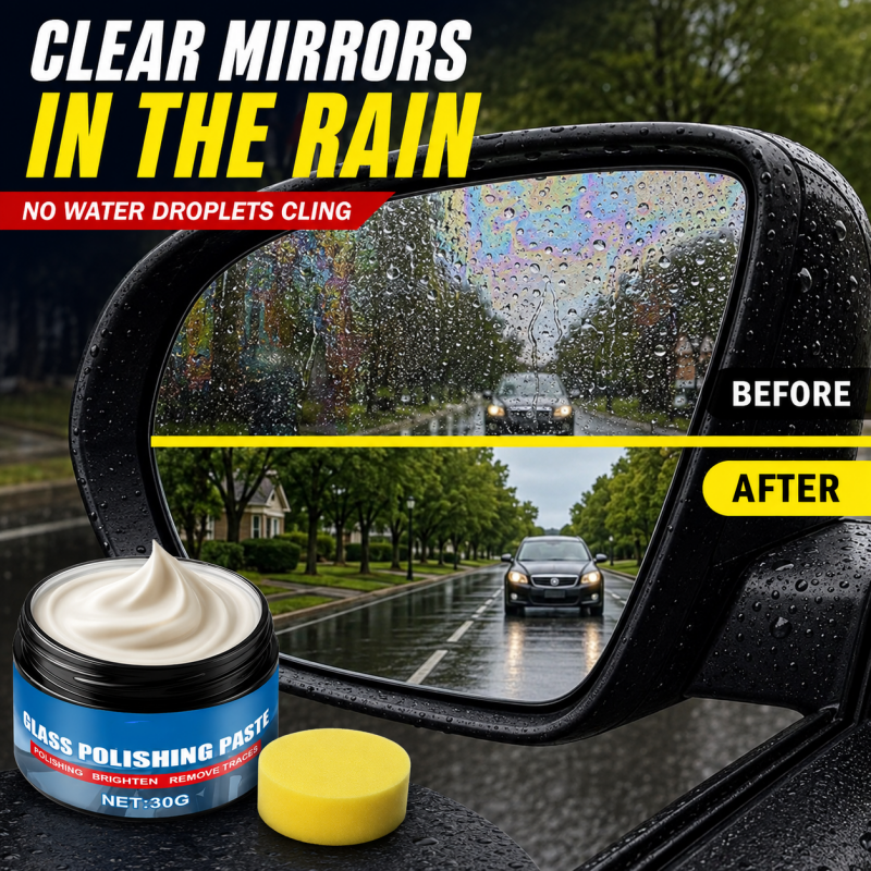 🔥57 % RABATT🔥 Ölfilm-Entferner für Autoglas – Beseitigt Blendungen und Wischstreifen, macht das Glas wasserabweisend, geeignet für alle Glasarten – inklusive Schwamm! 🚗