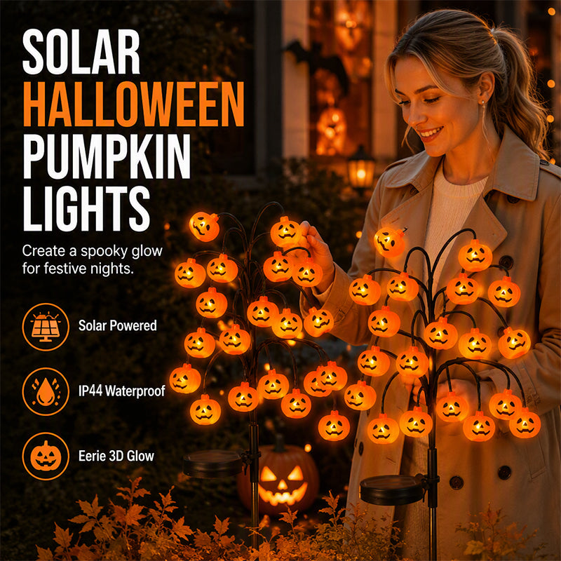 🥳HEISSER VERKAUF 2026🥳💞ÜBER 50.000 VERKAUFT!🎃🦇 50 % RABATT!👻Wasserdichte Halloween-Kürbis-Solar-Lichterkette