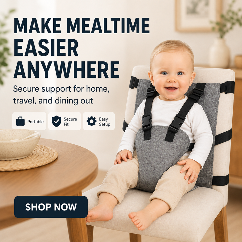 👶Sicherheitsgurt für tragbaren Kinderhochstuhl