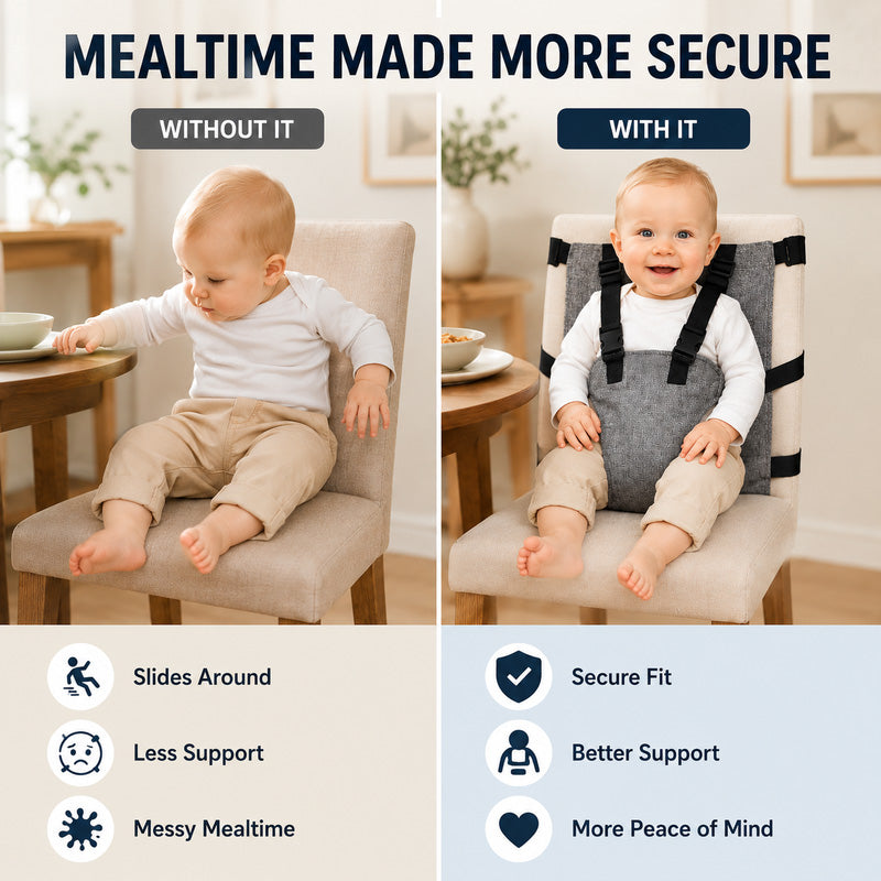 👶Sicherheitsgurt für tragbaren Kinderhochstuhl