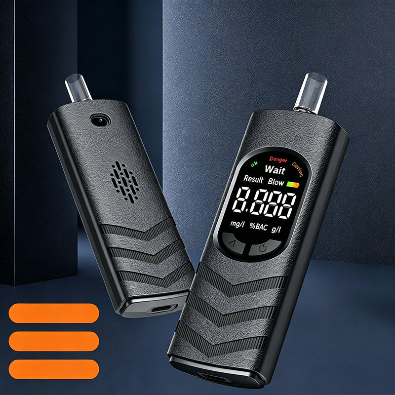 📢📢50 % RABATT!! ⏰🚔Nachfüllbarer Alkoholtester mit LCD-Display und Sprachausgabe