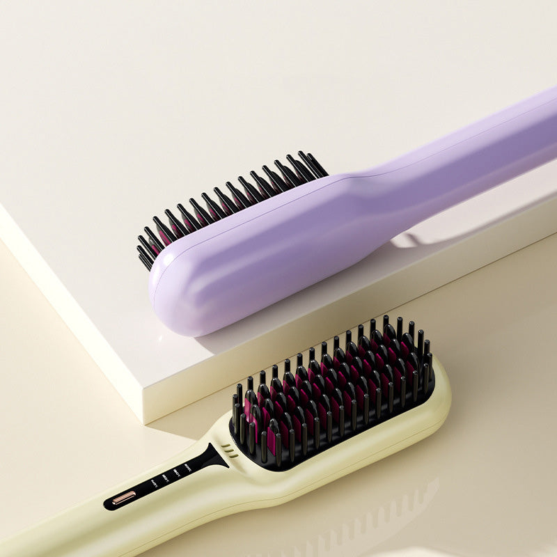 Haarglätterbürste mit negativen Ionen