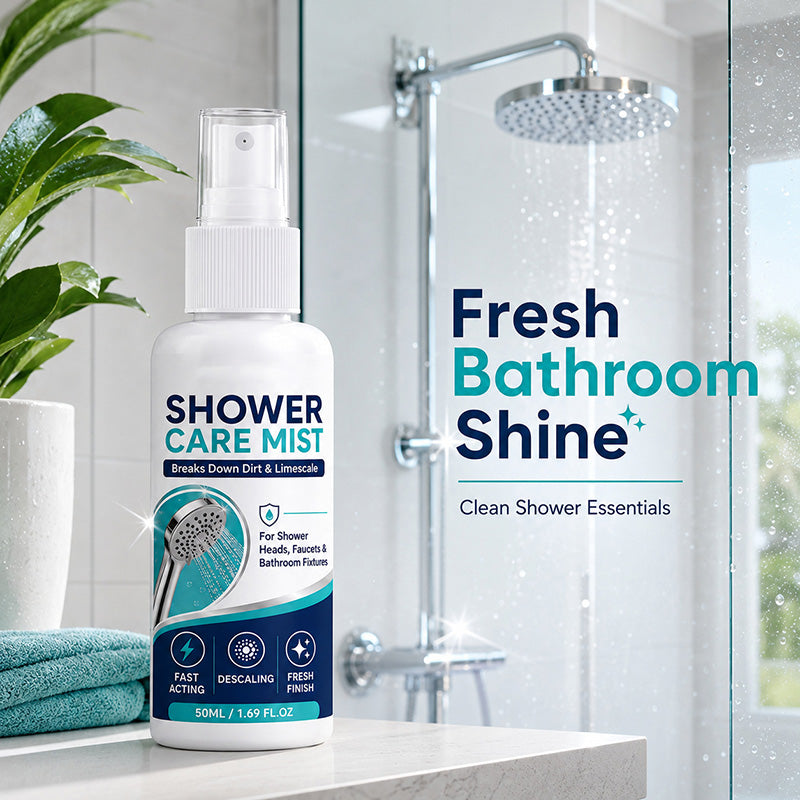🚿✨Schnell wirkendes Dusch-Entkalkungsspray – Löst hartnäckige Mineralablagerungen und Kalkflecken. Sorgt wieder für einen ungehinderten Wasserfluss und Glanz – einfach aufsprühen und abwischen! 🧼💪