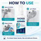 🚿✨Schnell wirkendes Dusch-Entkalkungsspray – Löst hartnäckige Mineralablagerungen und Kalkflecken. Sorgt wieder für einen ungehinderten Wasserfluss und Glanz – einfach aufsprühen und abwischen! 🧼💪