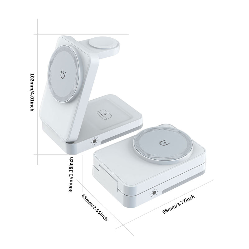 🔋 3-in-1-klappbarer magnetischer Ladeständer für Alltagsgeräte