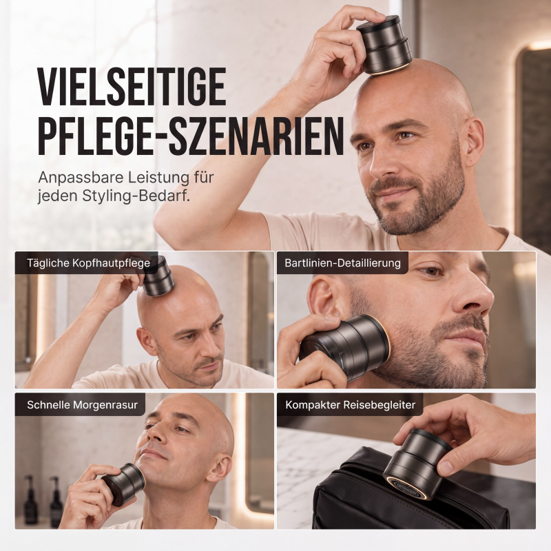 ⏳Zeitlich begrenztes Sonderangebot⏰Perfekte Rasur zu Hause – 2‑in‑1 intelligenter Elektrorasierer für Glatzen‑ und Bartpflege, klares Digitaldisplay, praktisch für den Hausgebrauch