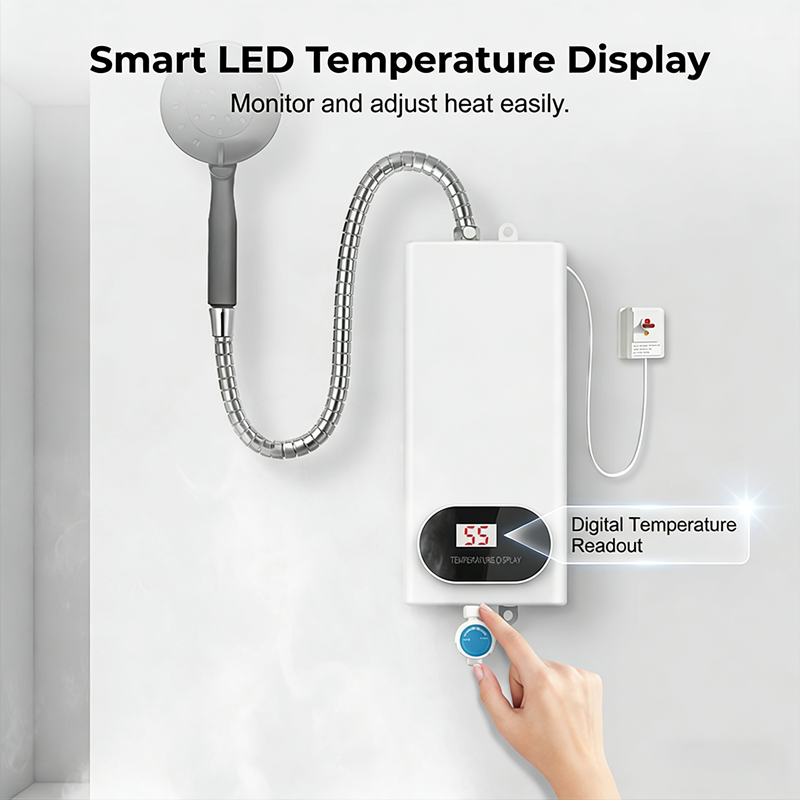 ✨50 % RABATT✨🔥 Kompakter elektrischer Durchlauferhitzer – Schnell, sicher und platzsparend – Perfekt für Küche, Bad und unterwegs ✨