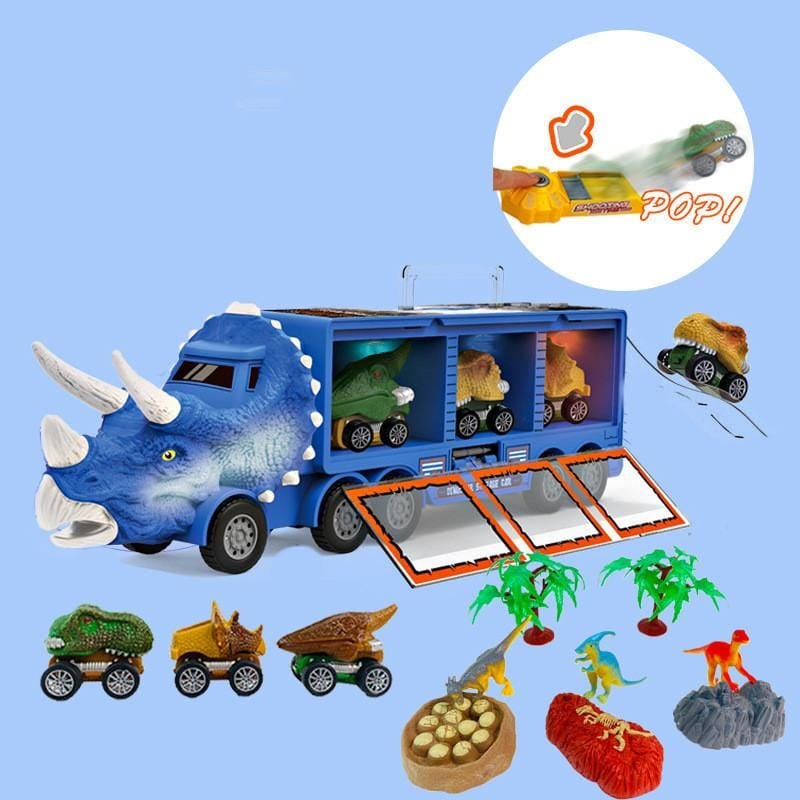 🦖⏰ VORÜBERGEHEND 50 % RABATT – Dinosaurier-Musical-Transporter | Dinosaurier transportieren, spielen und Musik entdecken