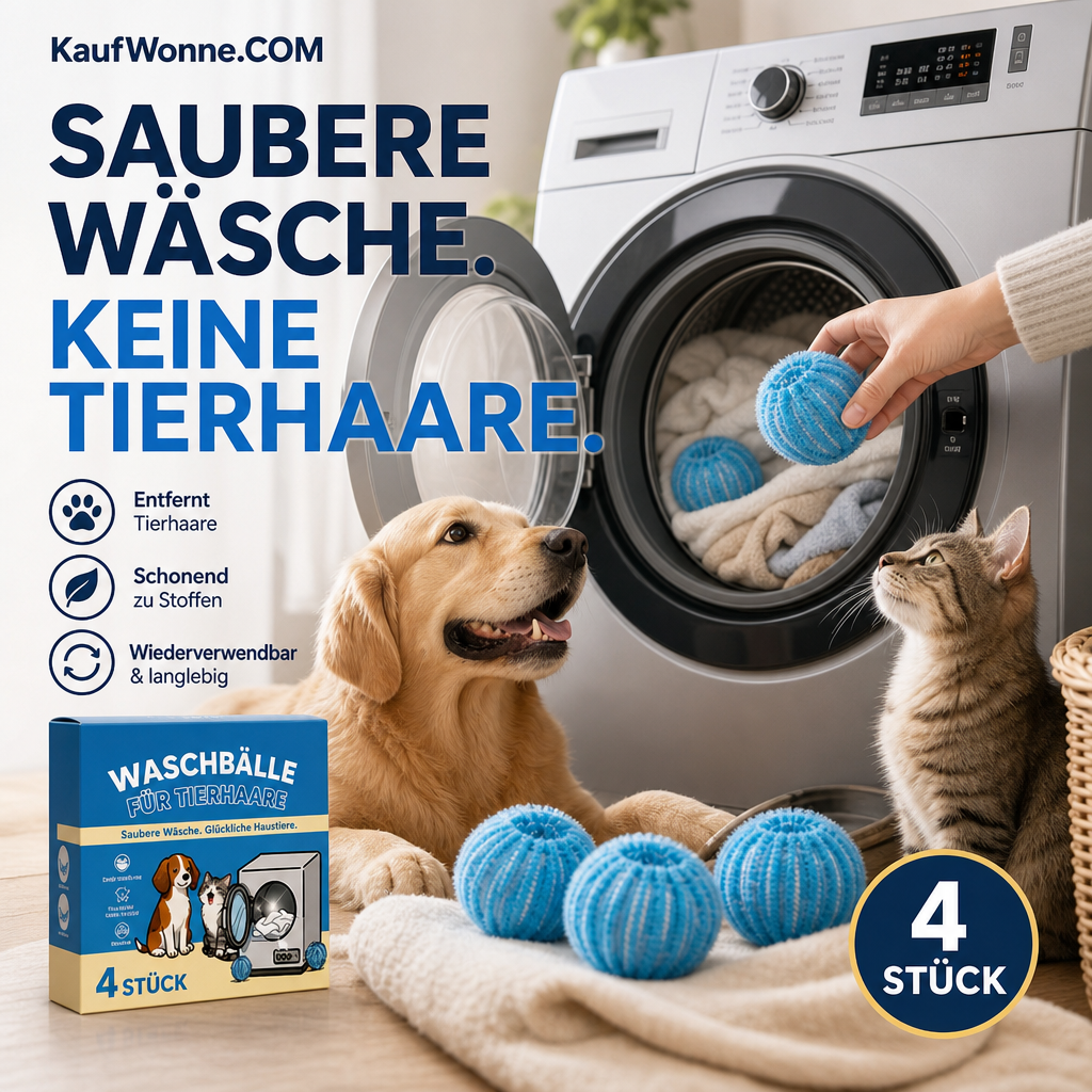 🥳💞 50K+ VERKAUFT! ⚡🐾Wiederverwendbare Waschkugeln zum Entfernen von Tierhaaren