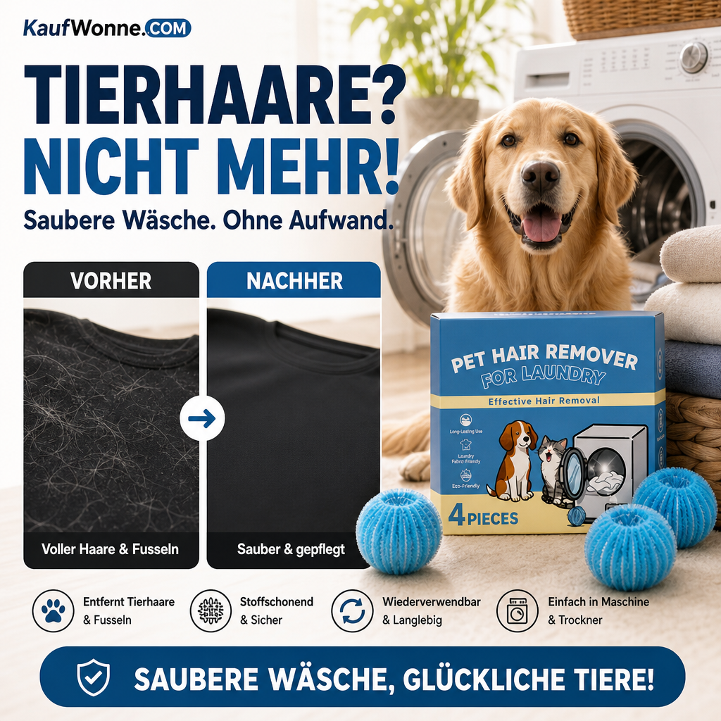 🥳💞 50K+ VERKAUFT! ⚡🐾Wiederverwendbare Waschkugeln zum Entfernen von Tierhaaren