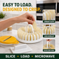 DIY-Kartoffelchip-Maker für die Mikrowelle mit Schneide- und Schüssel-Set