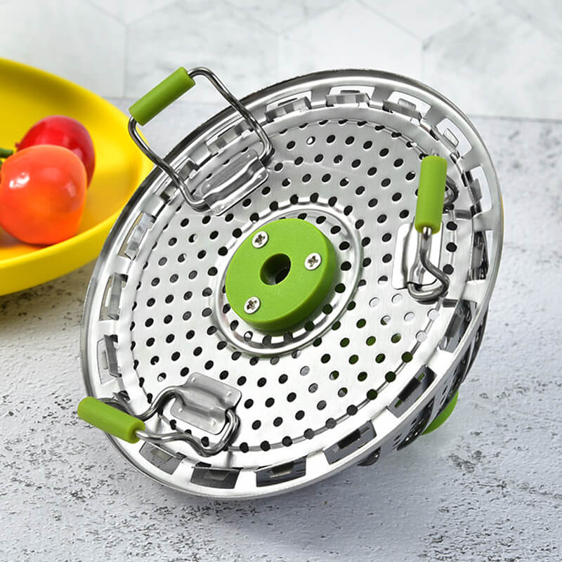 🥬 50% RABATT! 🔧 Edelstahl-Faltdämpfer – Faltbar, robust & vielseitig für Gemüse ✨