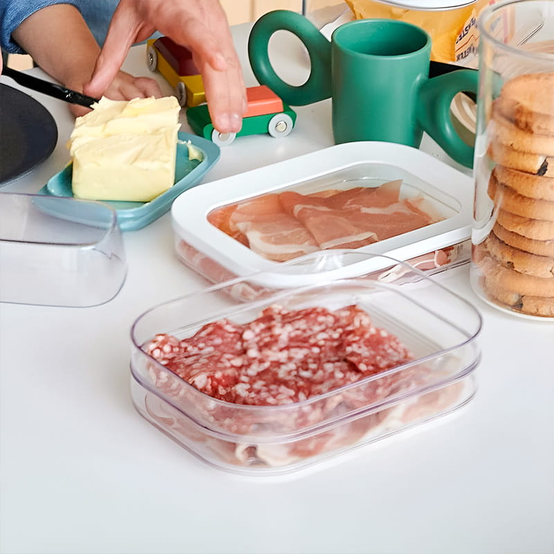 🥗 50% RABATT! 🧊 Frischhaltedose mit Deckel – Transparent, für Kühlschrank & Gefrierfach ✨