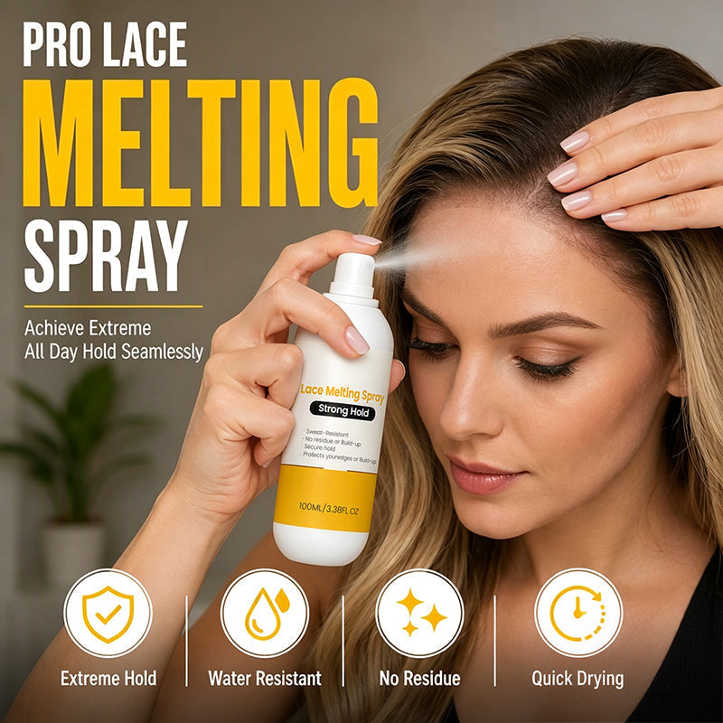💇‍♀️ Lace Melting Spray – stark haftend, hitzebeständig & hautschonend – für unsichtbare, natürliche Perücken-Looks ✨