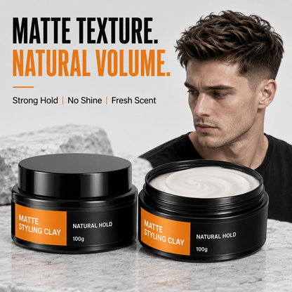 Leichte Haarstyling-Clay für Männer mit starkem Halt