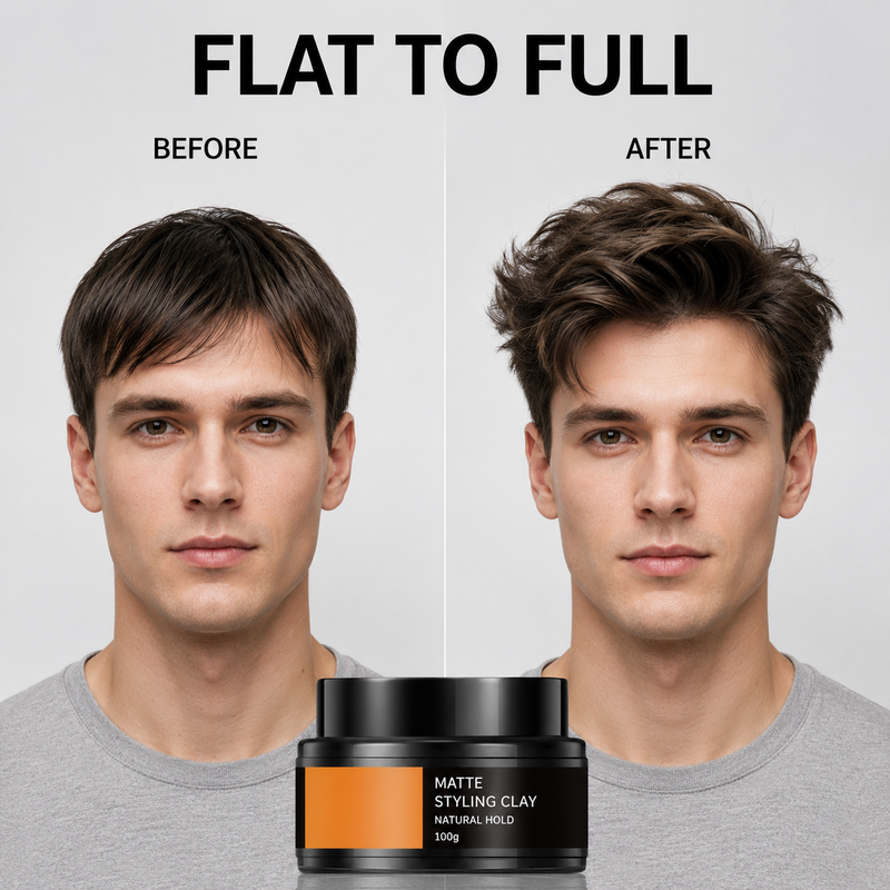Leichte Haarstyling-Clay für Männer mit starkem Halt