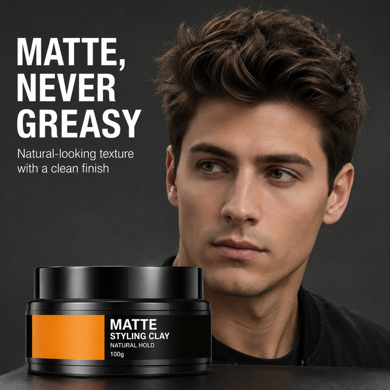 Leichte Haarstyling-Clay für Männer mit starkem Halt