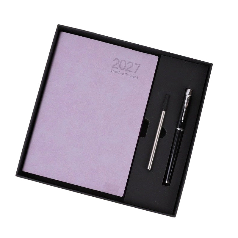 2027 Minimalistisches Notizbuch als Tagesplaner