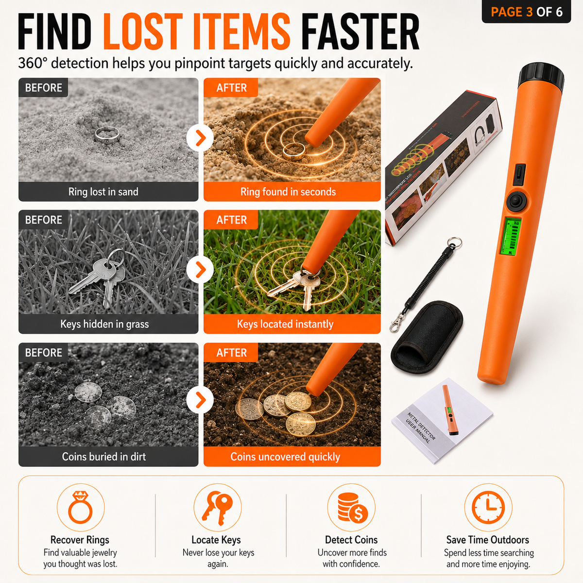 🥳HEISSER ABVERKAUF🥳💞Über 50.000 verkauft!⚡Metalldetektor – 360°-Scan, wasserdicht & Vibrationsalarm. Finde Schätze – schnapp dir deinen! ✅