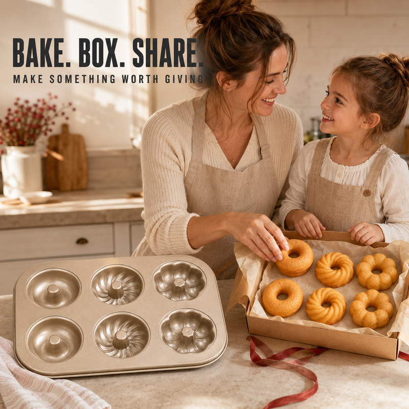Antihaft-Mini-Bundt-Kuchenform mit mehreren Vertiefungen