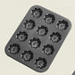 Antihaft-Mini-Bundt-Kuchenform mit mehreren Vertiefungen