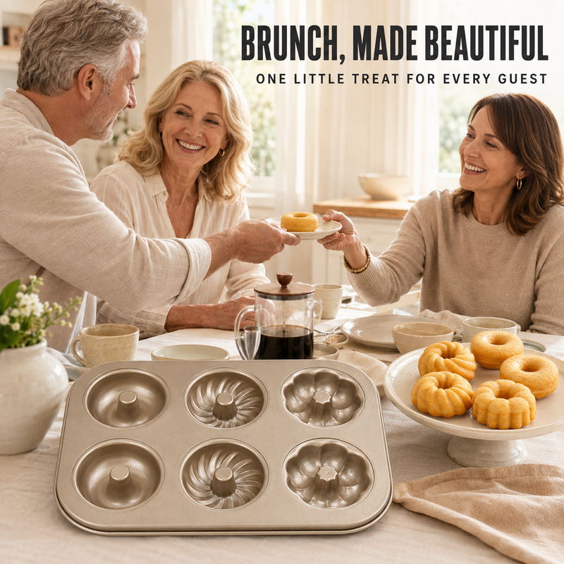 Antihaft-Mini-Bundt-Kuchenform mit mehreren Vertiefungen