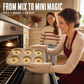 Antihaft-Mini-Bundt-Kuchenform mit mehreren Vertiefungen