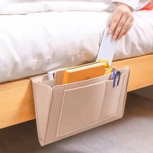Sofort Ordnung am Bett! Werkzeugloser Einschub-Aufbewahrungsorganizer