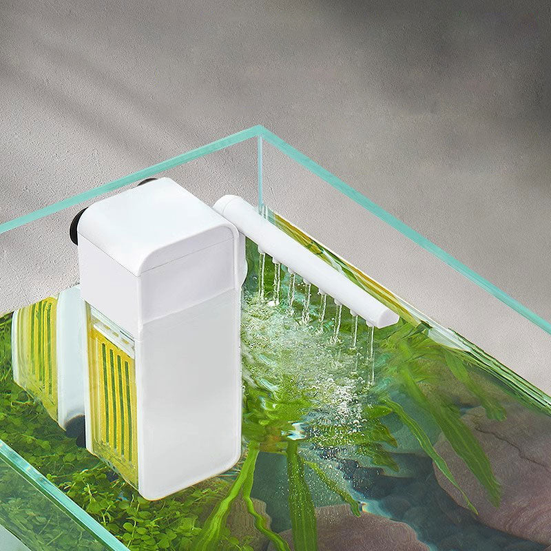 ⏰50% Rabatt🐠 Kleines Aquarium, leiser Filter – 3-in-1 Mini-Filter: filtration + Sauerstoff + Wasserbewegung – platzsparend, leise & einfach zu reinigen