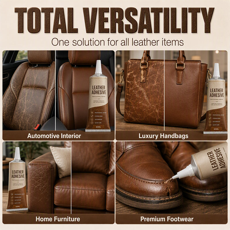 🔥 50% RABATT JETZT! 🧴 Schnell trocknender wasserdichter Lederkleber – professionelle Lederreparatur, permanente Verbindung & wasserdicht – perfekt für Sofas, Autositze und Luxus-Taschen ✨