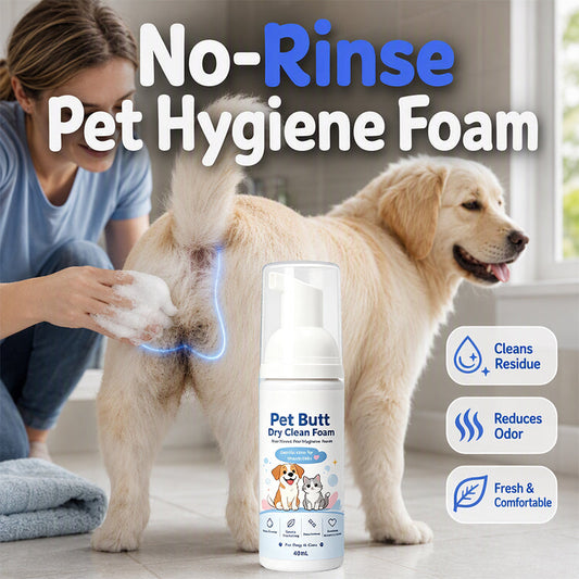 🔥 2+1 GRATIS!!🧼Trockenreinigungsschaum für den Po von Hunden und Katzen – kein Abspülen erforderlich