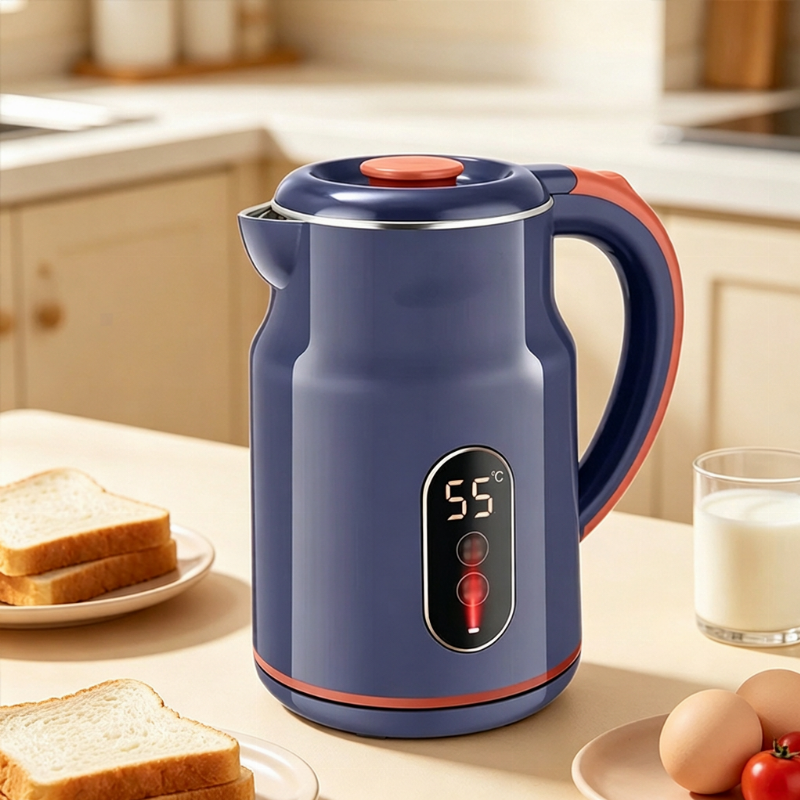 Elektrischer Thermo-Wasserkocher mit LED-Temperaturanzeige – 3,0L Edelstahl & 55°C Warmhaltefunktion