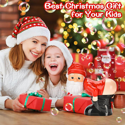 🔥50 % Rabatt🔥 |Lustiger Weihnachtsmann Seifenblasenmaschine – mit Musik, Lichtern und weihnachtlichem Seifenblasenspaß