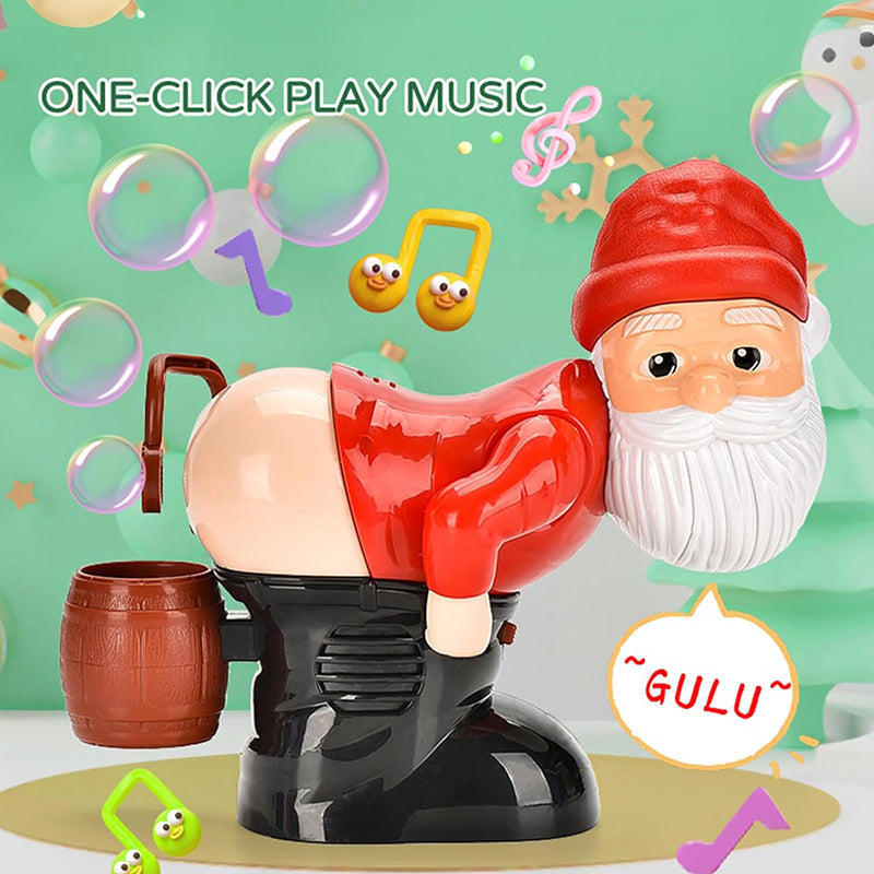 🔥50 % Rabatt🔥 |Lustiger Weihnachtsmann Seifenblasenmaschine – mit Musik, Lichtern und weihnachtlichem Seifenblasenspaß