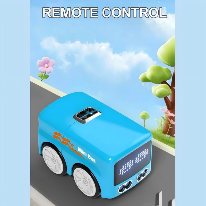 Intelligenter Mini-Bus mit Fernbedienung und LED-Anzeigen
