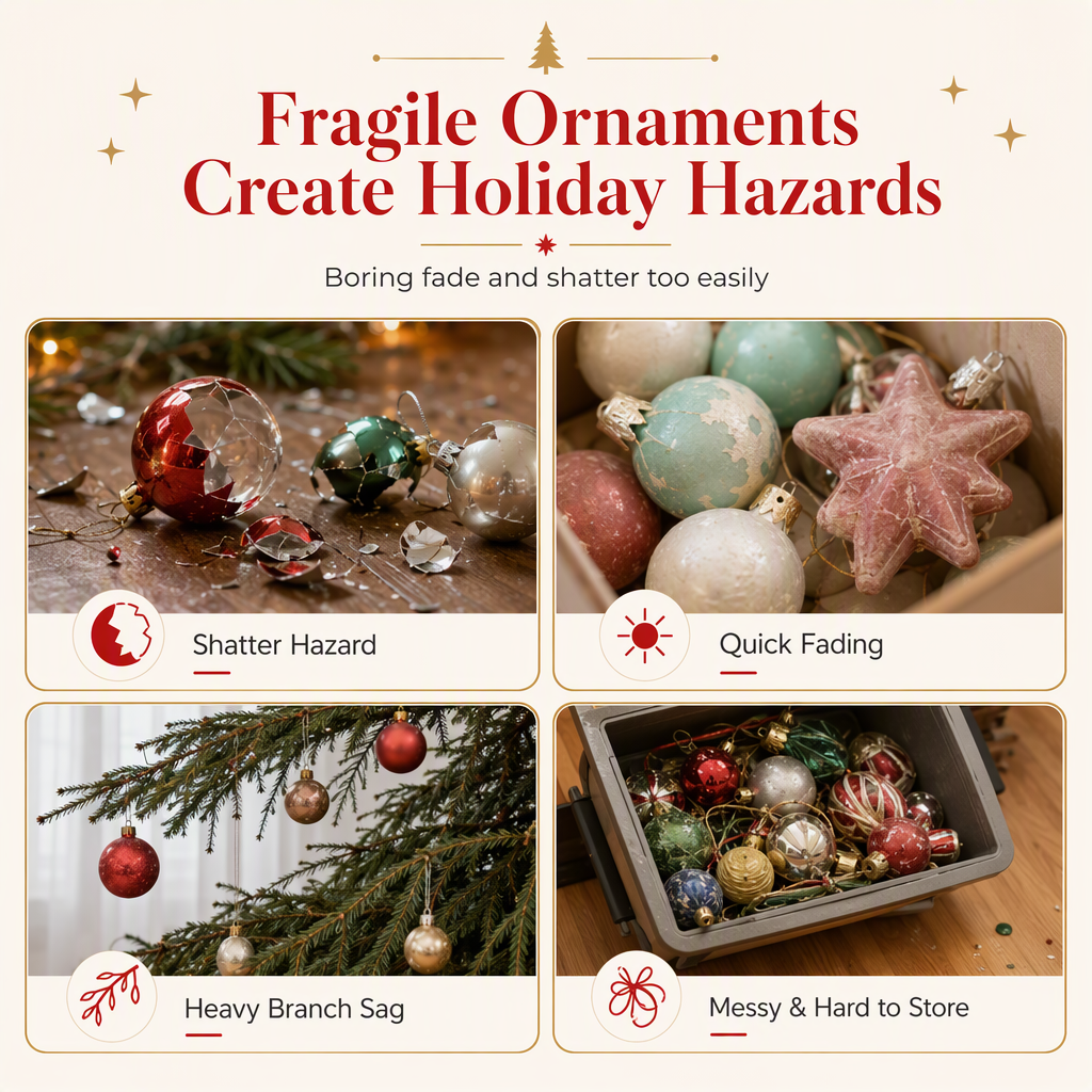 🎄【7 Stück】🐕 Christbaumschmuck in Welpenform