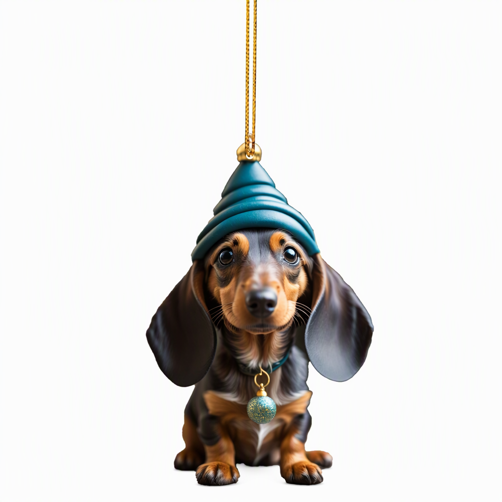 🎄【7 Stück】🐕 Christbaumschmuck in Welpenform