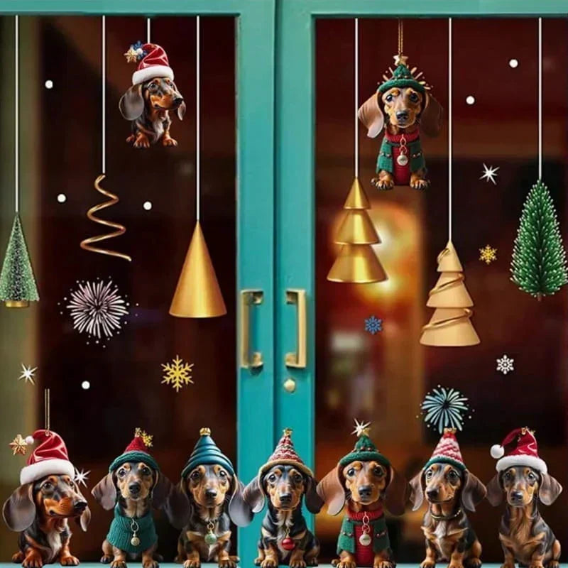 🎄【7 Stück】🐕 Christbaumschmuck in Welpenform